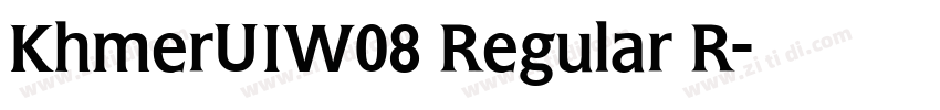 KhmerUIW08 Regular R字体转换